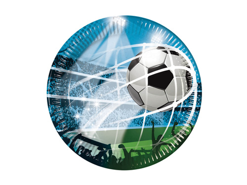 Papírtányérok Football - 20 cm - 8 db.