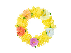 Hawaii fejfűzér sárga - 1 db.