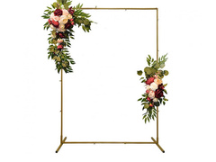 Téglalap alakú arany lufi keret - 150 x 200 cm - 1 db.