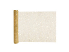 Dekoráció csillogó asztali futó - arany - 30 cm x 5 m - 1 db.