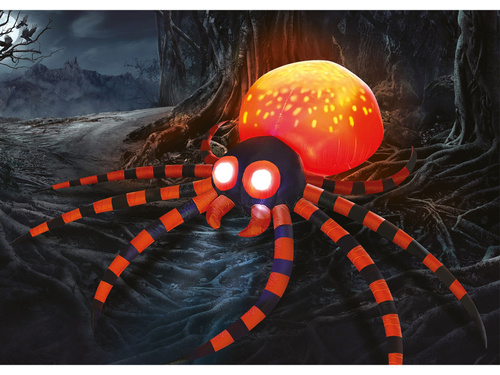 Nagy felfújható pók dekoráció - 1 db.