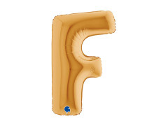 Fólialufi F betű arany - 40" - 1 db.