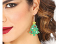 Karácsonyfa fülbevaló - 1 pár