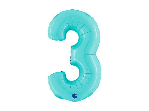 Fólia lufi 3. számú pasztellkék - 14" - 1 db.