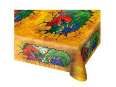 Születésnapi terítő Dinoszauruszok - 130 x 180 cm - 1 db.