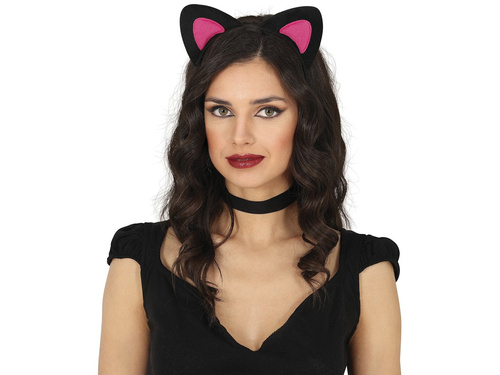 Cica fejpánt fekete - 1 db.