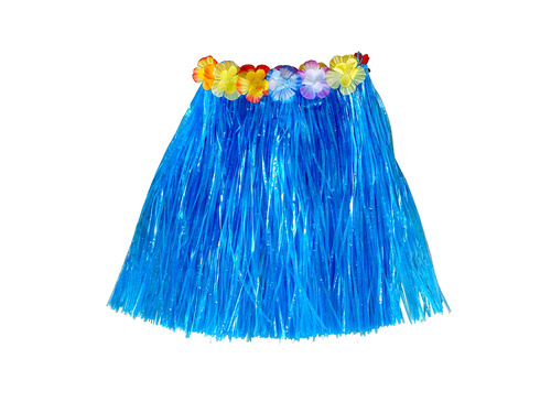 Hawaii rövid szoknya kék - 45 cm - 1 db.