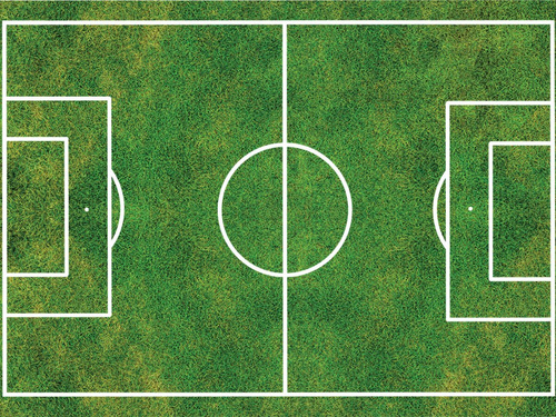 Dekoratív nyomtatott torta ostya - futballpálya
