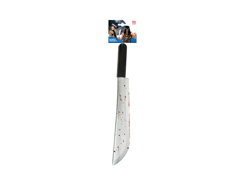 Vérfoltos műanyag machete - 52 cm
