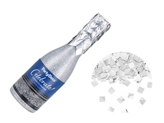 Pezsgősüveg lövőcső ezüst - 20,5cm - 1 db.