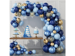 Léggömb készlet lufi girlandhoz tengerészkék - 133 db.