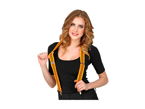 Neon narancssárga fodros nadrágtartó