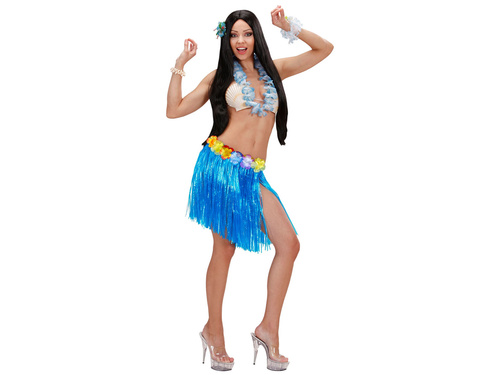 Hawaii rövid szoknya kék - 45 cm - 1 db.