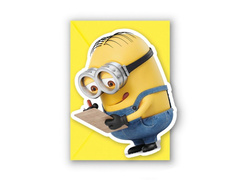 Minion születésnapi meghívók - 11 cm x 9 cm - 6 db.