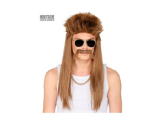 Redneck paróka bajusszal