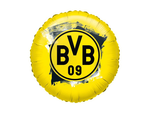 BVB Dortmund kerek fólialufi - 23 cm - 1 db.