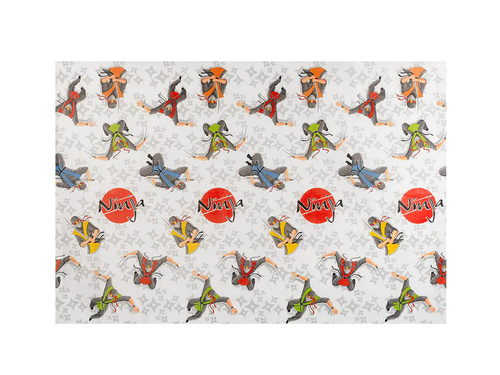 Ninja születésnapi terítő - 120 x 180 cm - 1 db.