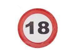 Papírtányérok születésnapokra Ban felirat 18 - 23 cm - 8 db.