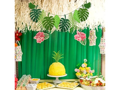 Trópusi levelek füzér - 200 cm - 1 db.