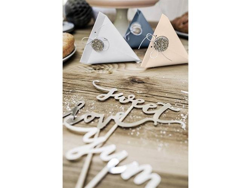 Szerelem arany tortaszedő - 13 cm - 6 db.