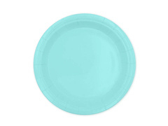 Türkiz papír tányérok - 18 cm - 6 db.