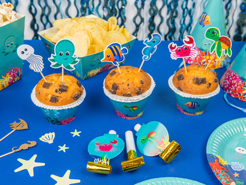 Cupcake liners Underwater World - 6 db.