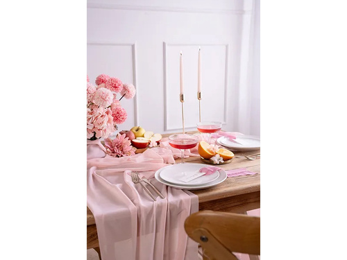 Asztali futó dekoráció világos rózsaszín - 48 cm x 5 m - 1 db.