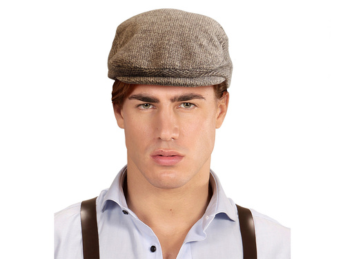 Barna angol barett - lapos - 1 db.