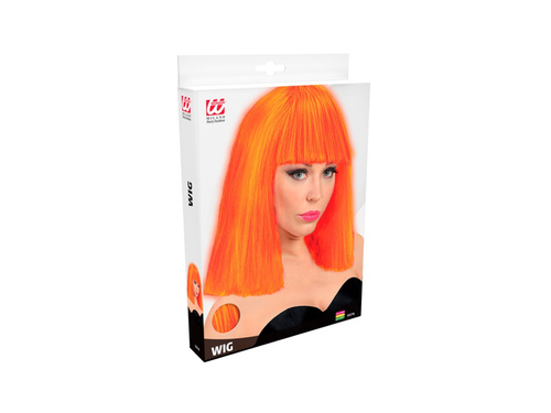 Neon narancssárga Showgirl paróka