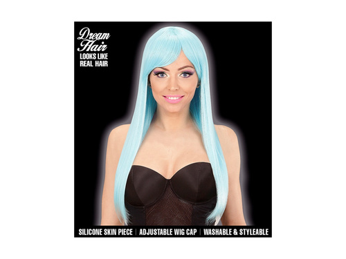 Azúrkék divat paróka