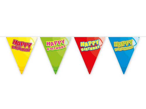 Boldog születésnapot zászló banner - 3m - 1 db.