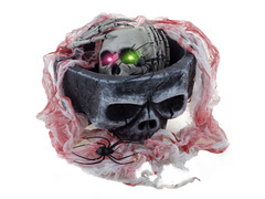 Csontváz koponya tál - 1 db.