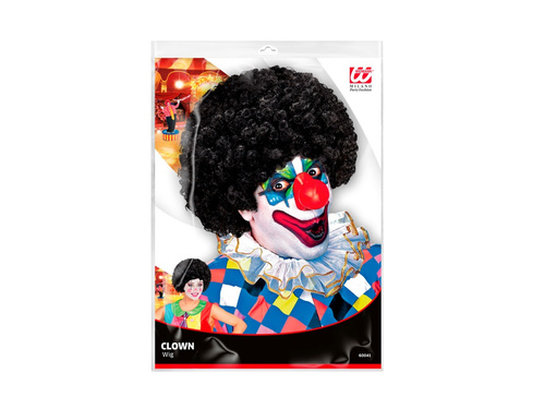 Bohóc paróka fekete haj afro