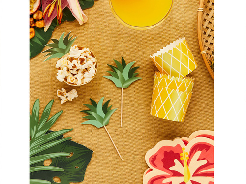 Cupcake dekorációs készlet Ananász - 20 db.