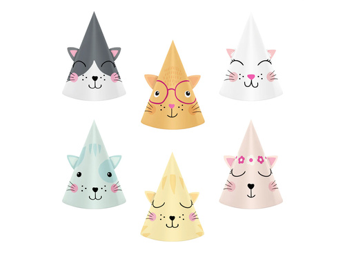 Papírkupakok Macskák - 6 db.