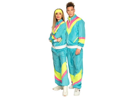 Kék tréningruha diszkó jelmez nőknek - 1 db.