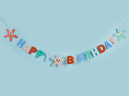 Boldog születésnapot koszorú - 200 cm - 1 db.