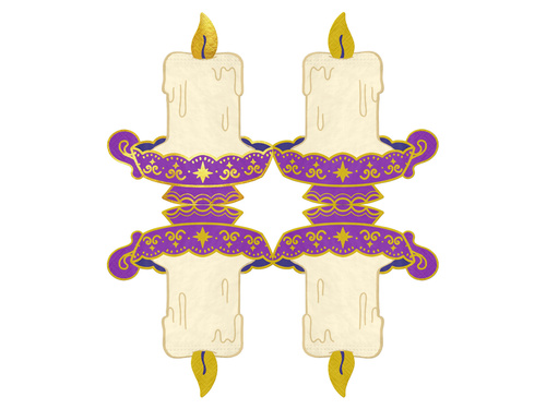 Halloween gyertyaszalvéta - 14,2 x 16,5 cm - 10 db.