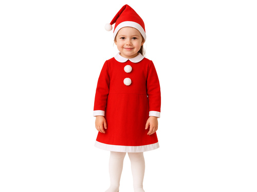 Mikulás jelmez lányoknak - 1 db.