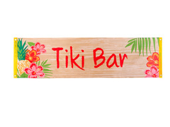 Tiki Bar szövet banner - 50 x 180 cm - 1 db.
