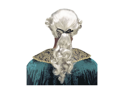 Gyarmati szürke paróka lófarokkal