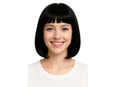 Fekete bob paróka - 1 db.