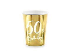 Papírpoharak 50. születésnapra 50. születésnap 50h Birthday! 220ml - 6 db.