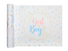 Lány vagy fiú nem szőtt asztali futó dekoráció? - 28 cm x 3 m - 1 db.