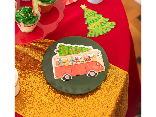 Dekorációs flitteres asztali futó - arany - 28 cm x 2 m - 1 db.