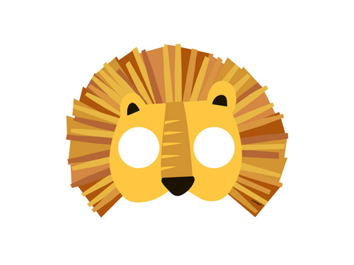 Maszkok a Safari készletből - 8 darab.