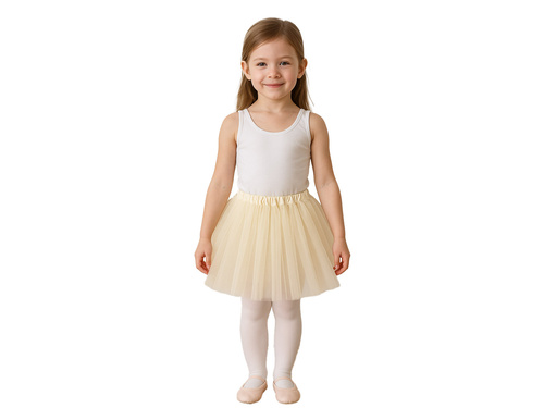 Tutu szoknya - bézs - 30 cm - 1 db