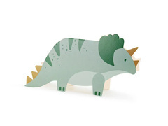 Triceratops dinoszauruszok születésnapi meghívók - 6 db.