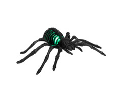 Világító pók csontváz dekoráció - 22 cm - 1 db.