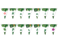 Hawaii Party zászló banner - 500 cm - 14 db.